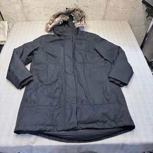 The North Face Downtown Parka Womens XXL Black Down Hooded Coat NF0A3XD8